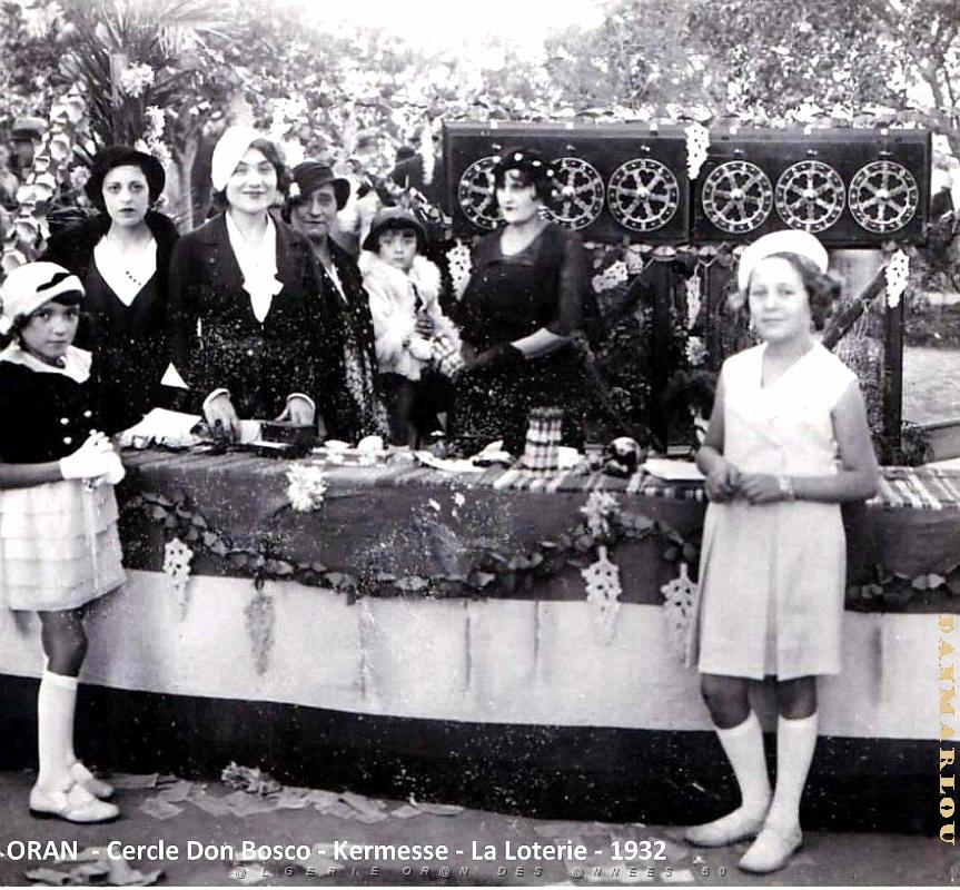 Oran - Cercle Don Bosco - Kermesse - Stand de la Loteie - 1932.jpg
